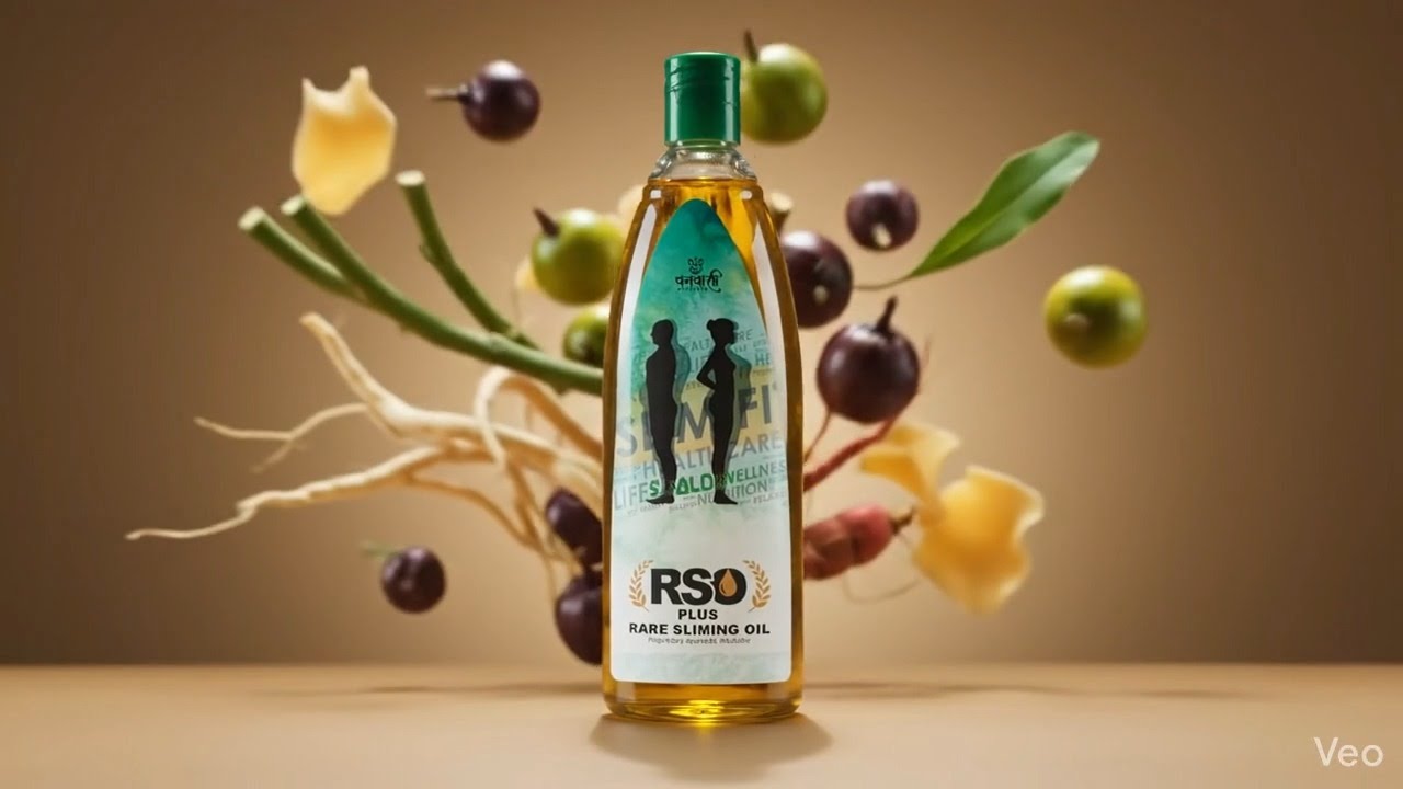 RSO Plus bottle with natural Ayurvedic ingredients
